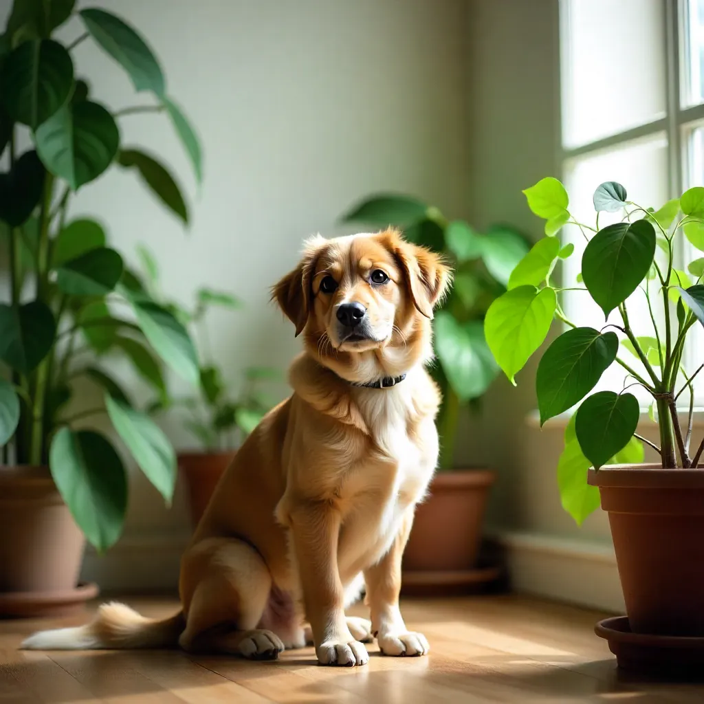 Calathea with patterned leaves